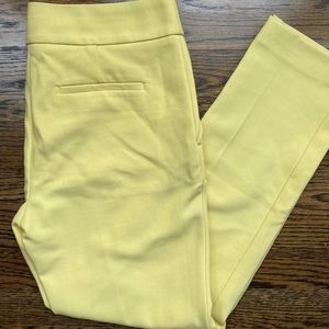 NWT LOFT Marisa Pants in Pale Yellow